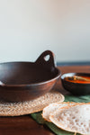 Cheenachatti (Black) - 1.2 L Capacity, Terracotta Cook and Serve ware