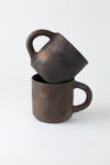 Shyama - Set of 2 Terracotta Black Mugs