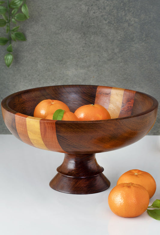 Ardra Wooden Fruit Bowl