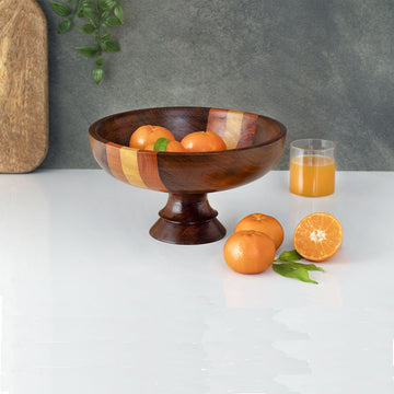 Ardra Wooden Fruit Bowl