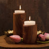 Prakasham Wooden Candle Stand