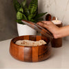 Bhadram Wooden Chapati Bowl